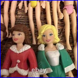 Lot Of Vintage Polly Pocket Dolls Collectible 50 Dolls 15 Accessories