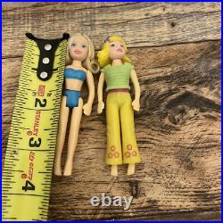 Lot Of Vintage Polly Pocket Dolls Collectible 50 Dolls 15 Accessories