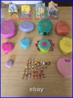 Lot of 14 Vintage 90s Polly Pocket Bluebird Compacts and Lots of Mixed Figurines