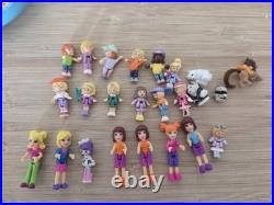 Lot of 14 Vintage 90s Polly Pocket Bluebird Compacts and Lots of Mixed Figurines