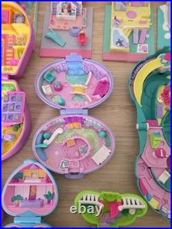 Lot of 14 Vintage 90s Polly Pocket Bluebird Compacts and Lots of Mixed Figurines