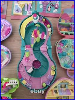 Lot of 14 Vintage 90s Polly Pocket Bluebird Compacts and Lots of Mixed Figurines