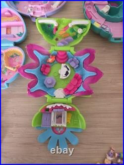 Lot of 14 Vintage 90s Polly Pocket Bluebird Compacts and Lots of Mixed Figurines