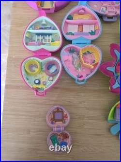 Lot of 14 Vintage 90s Polly Pocket Bluebird Compacts and Lots of Mixed Figurines