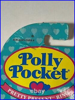 Lot of 2 VTG Polly Pocket Pretty Present Locket & Pretty Present Ring 1993 NEW Lot of 2 VTG Polly Pocket Pretty Present Locket & Pretty Present Ring 1993 NEW