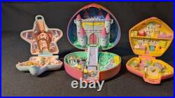 Lot of 3 Vintage Bluebird Polly Pockets and 12 Dolls 1992 Swindon England