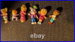 Lot of 3 Vintage Bluebird Polly Pockets and 12 Dolls 1992 Swindon England