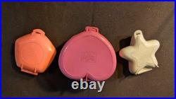 Lot of 3 Vintage Bluebird Polly Pockets and 12 Dolls 1992 Swindon England