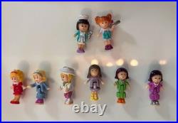 Lot of 5 Vintage 1989-1996 Polly Pocket Bluebird Compacts and 6 Mixed Figurines