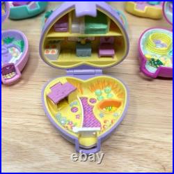 Lot of 7 Vintage Polly Pocket Playsets Heart & Animal Cases No Figures