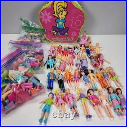 Lot of Polly Pocket Vintage Dolls Girls, Boys, and Accessories Mega Collection
