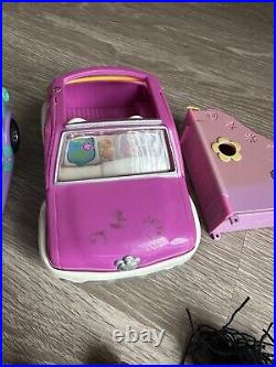 Lot of Vintage 2000s Polly Pocket Dolls, Accessories, Clothing And Cars