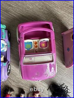 Lot of Vintage 2000s Polly Pocket Dolls, Accessories, Clothing And Cars