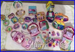 Lot of Vintage Bluebird Polly Pocket Houses Compacts withdolls & more 90's