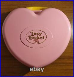 Lucy Locket Large Dream House Polly Pocket Doll Heart Case 1992 Bluebird Vtg