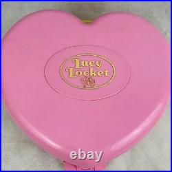 Lucy Locket Large Dream House with Polly Pocket Doll Heart Case 1992 Bluebird Vtg