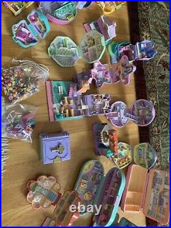 MASSIVE Lot VINTAGE POLLY POCKET BLUEBIRD COMPACTS PEOPLE HOUSES PETS etc. RARE