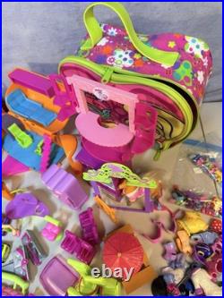 MASSIVE Vintage Y2K Polly Pocket-Lot of 30 + Dolls & Pets + Vehicles & Clothes
