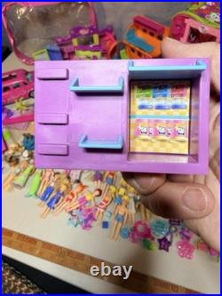 MASSIVE Vintage Y2K Polly Pocket-Lot of 30 + Dolls & Pets + Vehicles & Clothes