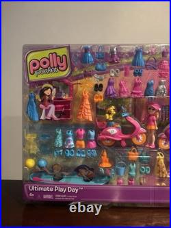Mattel (2012) Polly Pocket Ultimate Play Day X8891 150+ Pieces Brand New Rare