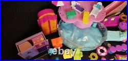 Mattel Polly Pocket lot 13 dolls playsets pets accessories clothes pool