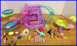 Mattel VTG 2005 Polly Pocket Fountain Falls Water Park Playset Dolls/Accessories