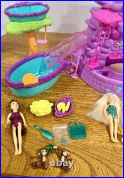 Mattel VTG 2005 Polly Pocket Fountain Falls Water Park Playset Dolls/Accessories