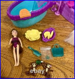 Mattel VTG 2005 Polly Pocket Fountain Falls Water Park Playset Dolls/Accessories