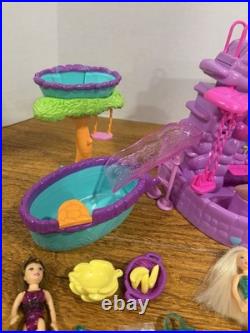 Mattel VTG 2005 Polly Pocket Fountain Falls Water Park Playset Dolls/Accessories