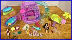 Mattel VTG 2005 Polly Pocket Fountain Falls Water Park Playset Dolls/Accessories