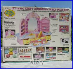 Mini Polly Pocket Pyjama Party Dressing Table Mirror Comb Play Set OVP Bluebird