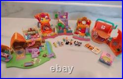 Mixed Lot of 5 VTG Polly Pocket Bluebird 90s Playset Compact Doll House Figures