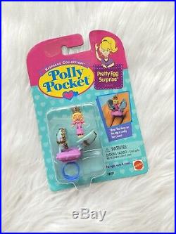 NEW 1995 VINTAGE POLLY POCKET PRETTY EGG SURPRISE RING SEALED Keepsake Collect