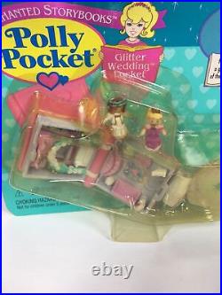 NEW Bluebird Polly Pocket Enchanted Storybooks Glitter Wedding Locket 1996