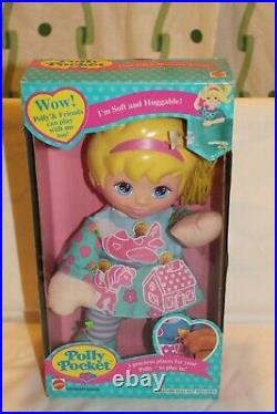 NEW Mattel Vintage Polly Pocket 1995 Bluebird Toys Soft Huggable Doll MIB