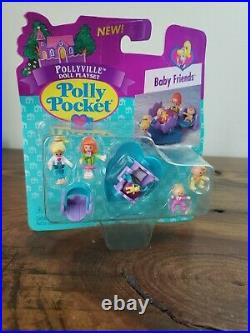 NEW RARE Polly Pocket Baby Friends Vintage 1996 Pollyville 11196 Bluebird Mattel