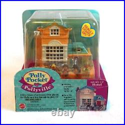 NEW Vintage 1994 Mattel Polly Pocket Pollyville Light-up Hotel