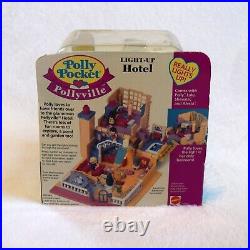 NEW Vintage 1994 Mattel Polly Pocket Pollyville Light-up Hotel