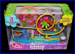 NEW! Vintage 2002 Polly Pocket PollyWorld Amusement Park, Dolls Loose, Box Wear