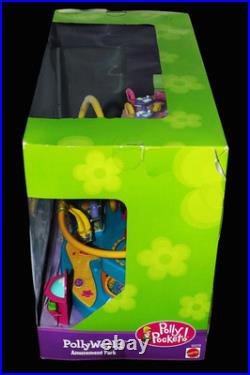 NEW! Vintage 2002 Polly Pocket PollyWorld Amusement Park, Dolls Loose, Box Wear