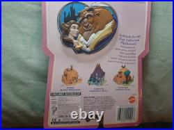 NIB 1995 Polly Pocket Disney MOC Beauty and the Beast Tiny Collection Playcase