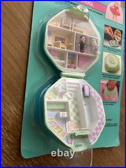 New 1990 Polly Pocket VTG Polly's School Green Compact Bluebird Toys