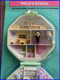 New 1990 Polly Pocket VTG Polly's School Green Compact Bluebird Toys