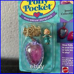 New Polly Pocket Vintage Rose Dream Necklace Locket 1993