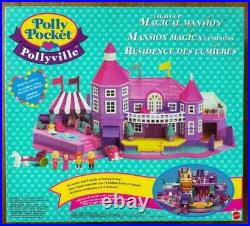 New Rare 100% complete Vintage Light Up MAGICAL MANSION HOUSE 1995 Polly pocket