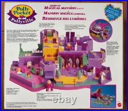 New Rare 100% complete Vintage Light Up MAGICAL MANSION HOUSE 1995 Polly pocket