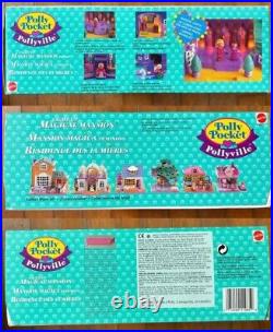 New Rare 100% complete Vintage Light Up MAGICAL MANSION HOUSE 1995 Polly pocket