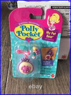 New Vintage Polly Pocket My Pet Bear Necklace 1995