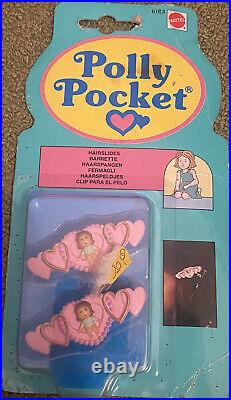 New Vintage Polly Pocket PIXIES HAIR SLIDES RARE! 1990