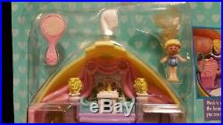 New! Vintage Polly Pocket Stylin' Salon Compact 1995 Happening Hair 14512 Sealed